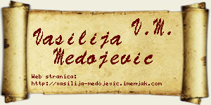 Vasilija Medojević vizit kartica